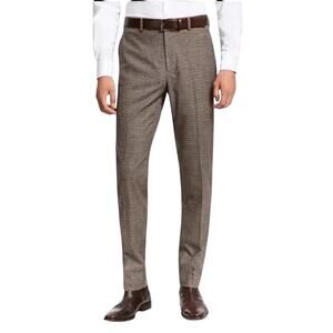 Bar III Slim Fit Stretch Check  Print Dress Pants 30W x 32L New w/ Tag